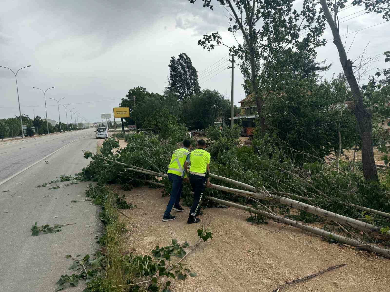 Afyonkarahisar’da kötü hava şartları hayatı olumsuz etkiledi