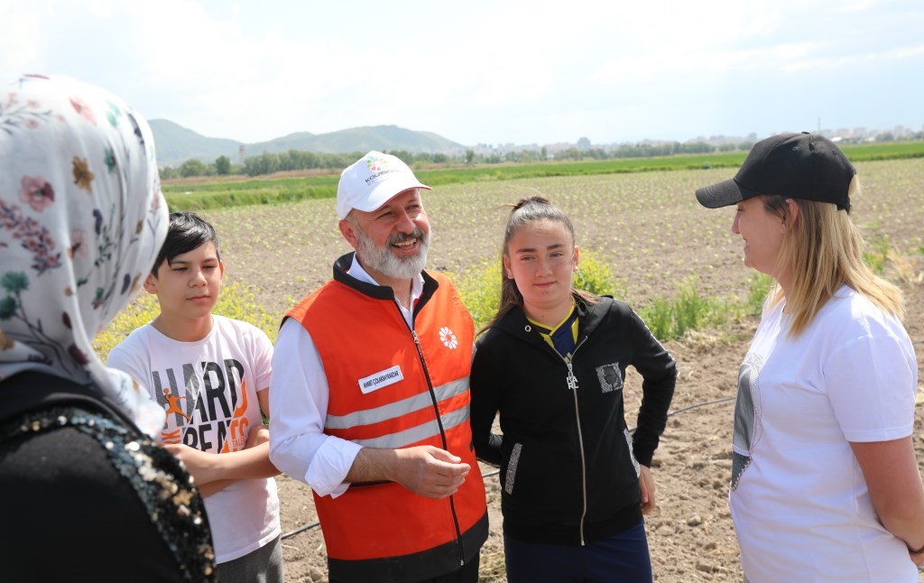 KOCASİNAN BELEDİYESİ’NİN GEÇEN YIL ŞEHRİN MERKEZİNDE HAYATA GEÇİRDİĞİ TARIM PROJESİ