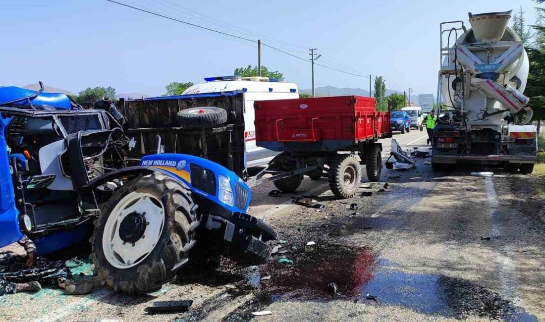 AFYONKARAHİSAR’IN DİNAR İLÇESİNDE BETON