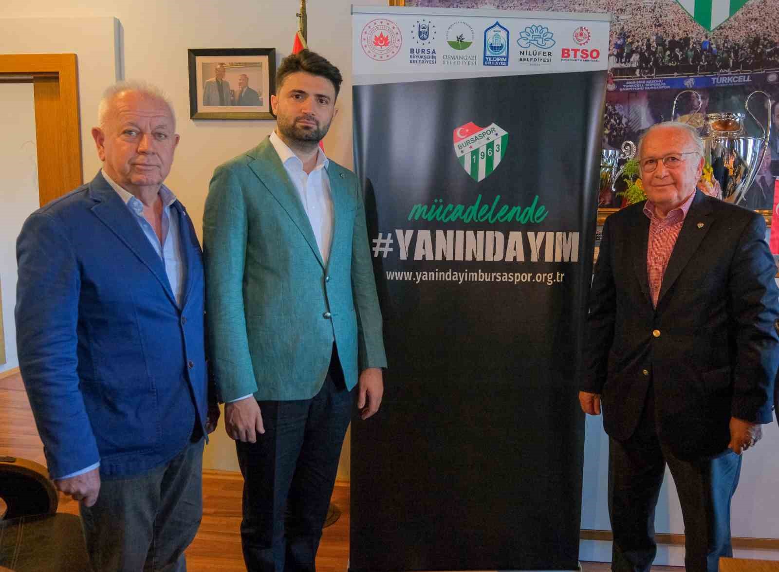 Bursaspor Kulübü’nde ‘Yanındayım’ kampanyası büyüyor