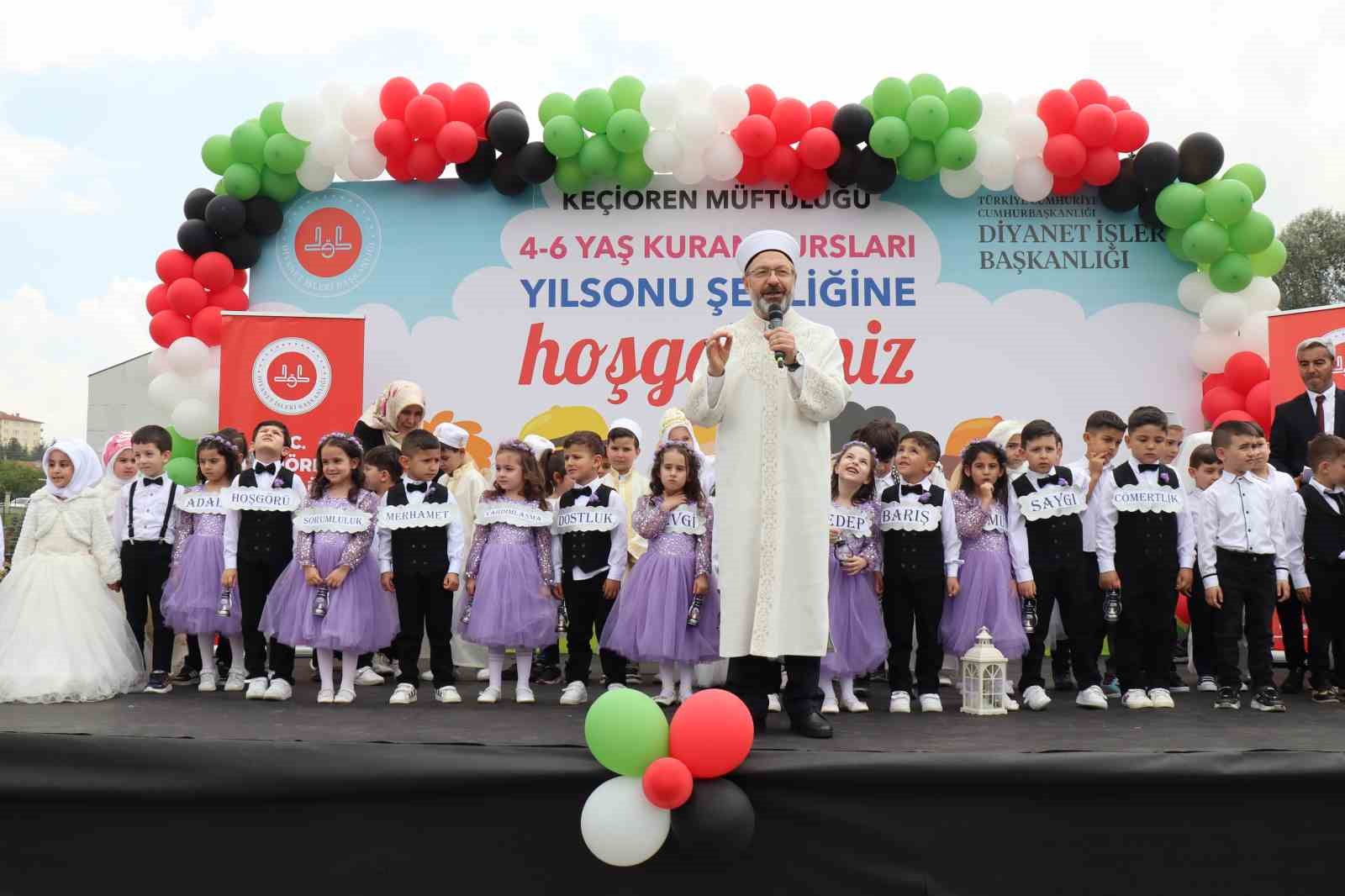 DİYANET İŞLERİ BAŞKANI PROF. DR. ALİ ERBAŞ, “DÜNYADA NEREDE BİR