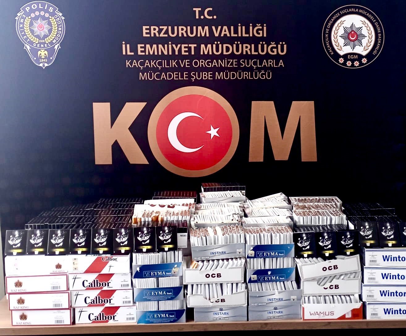 Erzurum polisinden kaçakçılara geçit yok