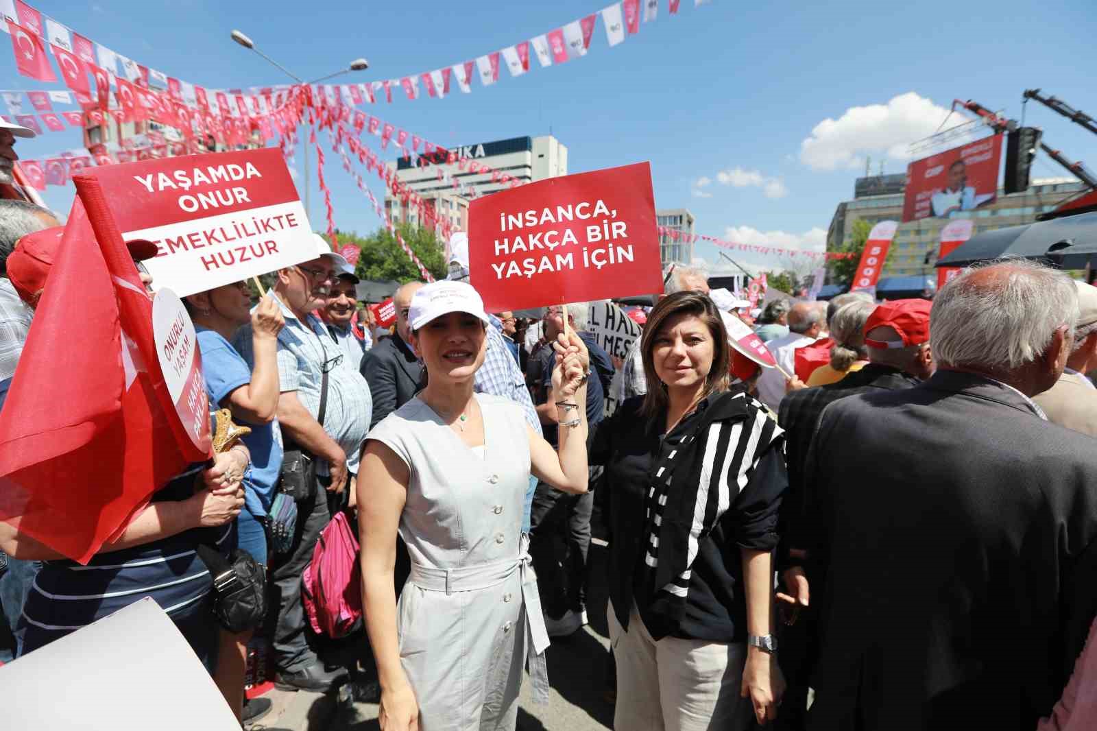 Filiz Başkan, emekliler için Ankara’da