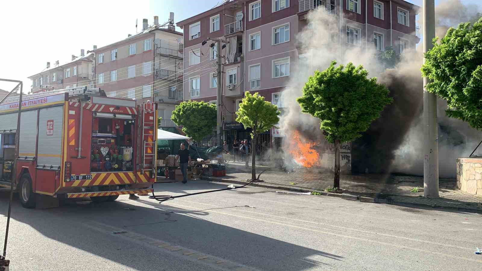 Karaman’da patlayan elektrik trafosu korkuttu