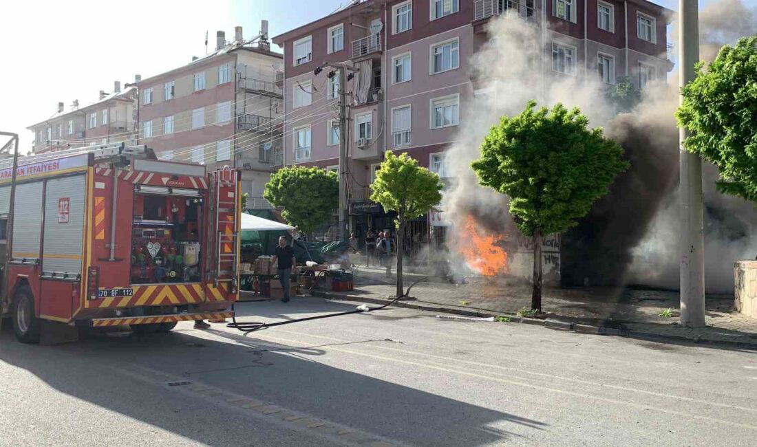 KARAMAN’DA BİRANDA PATLAYARAK YANMAYA