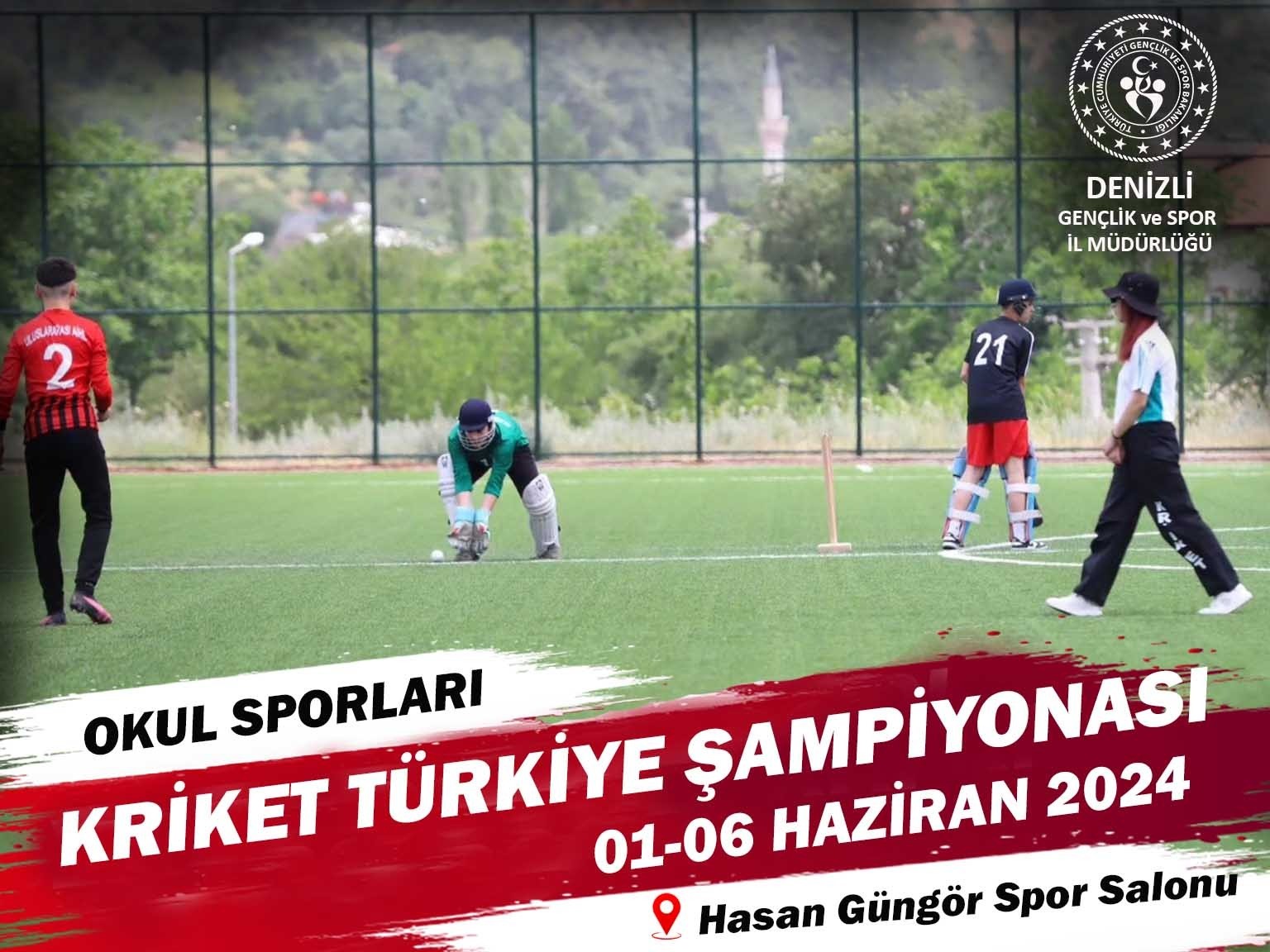 Kriket Küçükler Türkiye Şampiyonası Denizli’de başlıyor