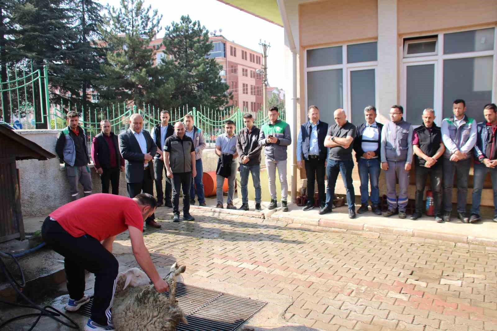 Kütahya Orman Bölge Müdürlüğünde ’kazasız bir yangın sezonu’ için kurban kesildi