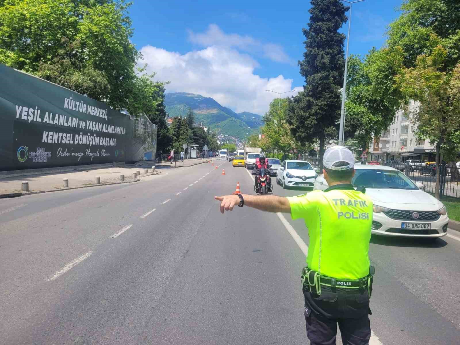 Ordu’da bir haftada 15 binden fazla araç ve sürücü denetlendi