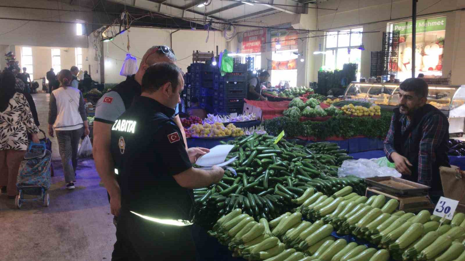 Orhangazi pazar yerinde sıkı denetim