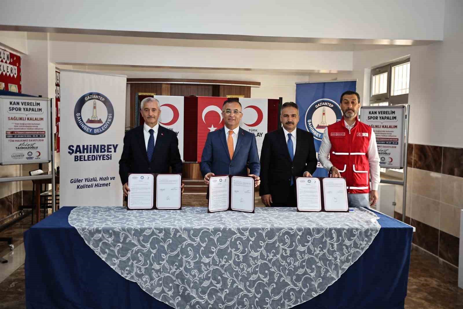 Şahinbey Belediyesi kan bağışı protokolü imzaladı