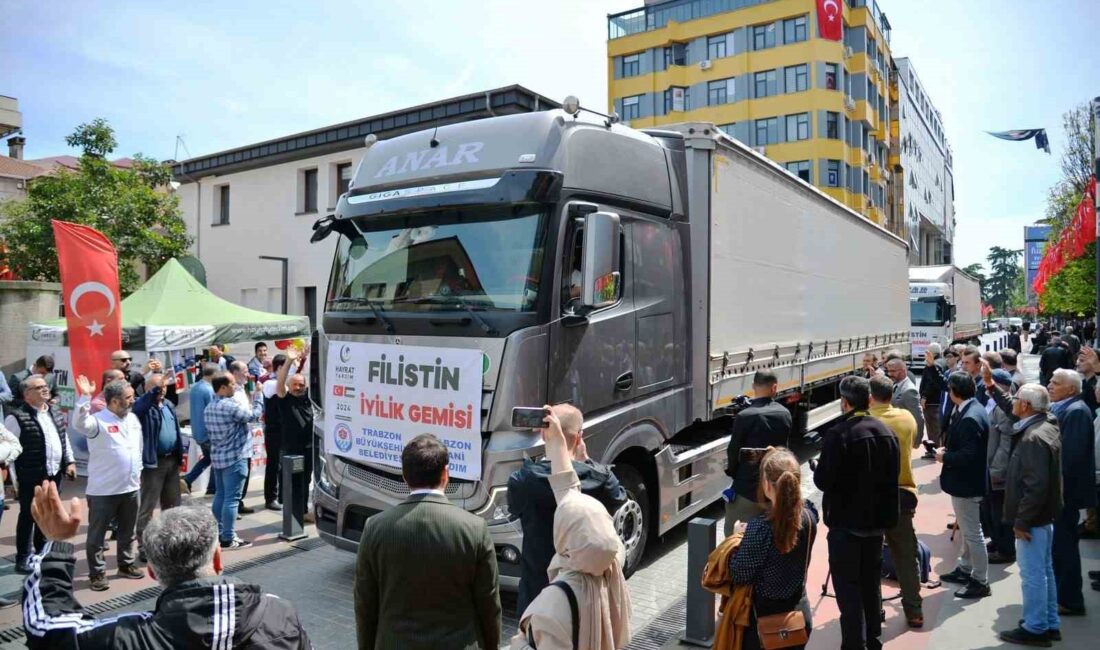 TRABZON'DAN FİLİSTİN'E 3 TIR