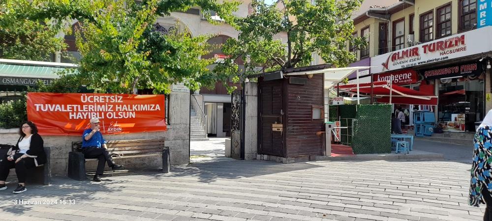 Olan vatandaşa oldu. Osmangazi’de tuvaletlerin ücretsiz olması yargıya takıldı