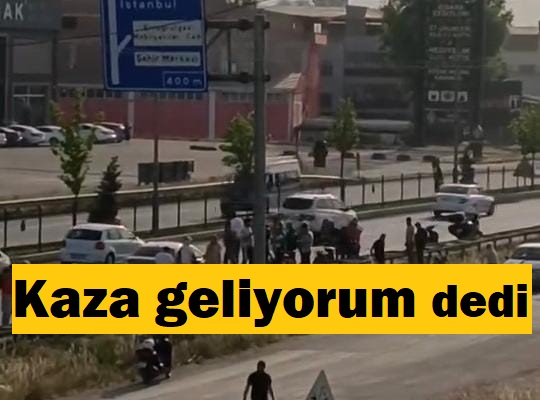 İnegöl de motosikletin çarptığı