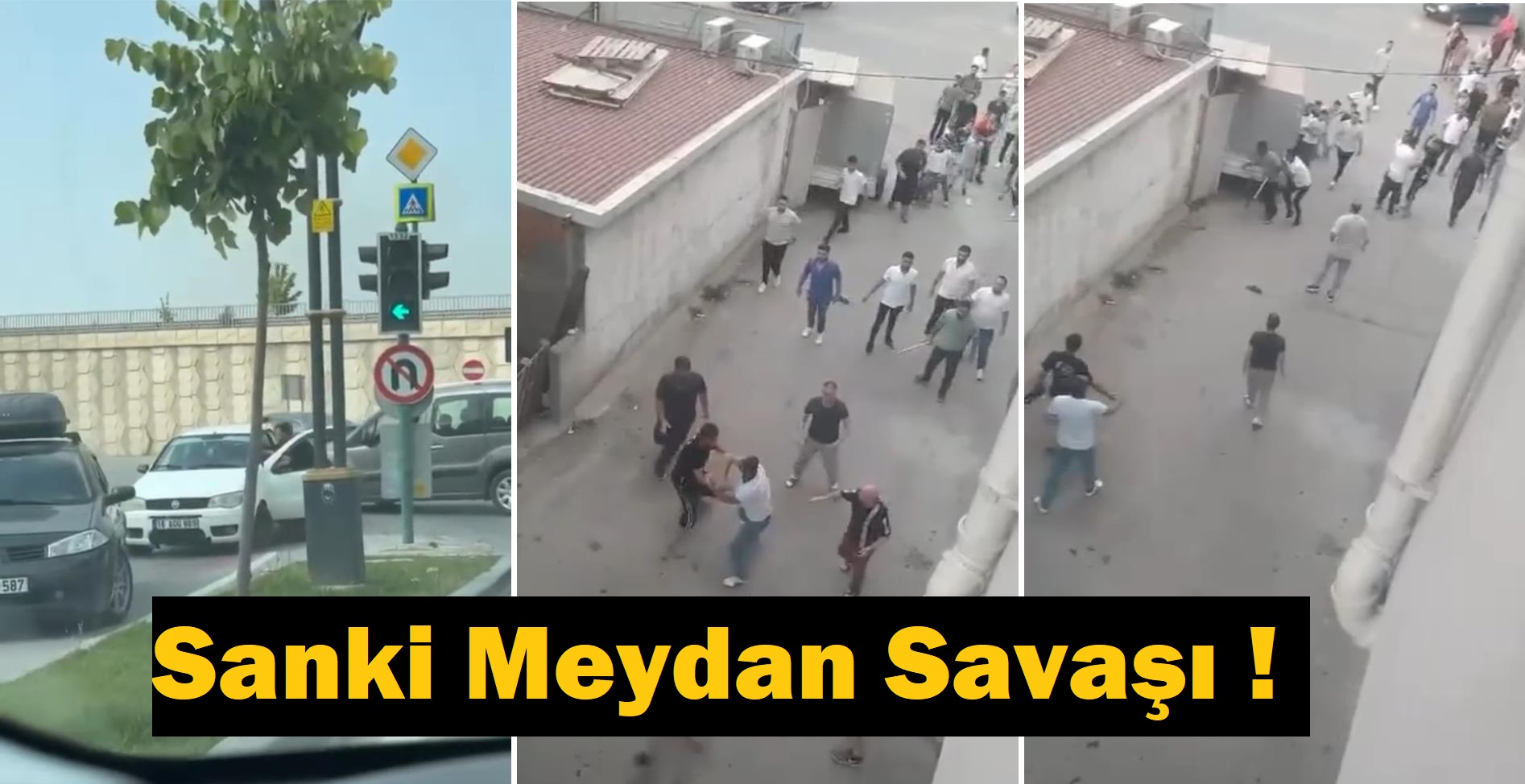 İki grubun kavgası mahalleyi savaş alanına çevirdi