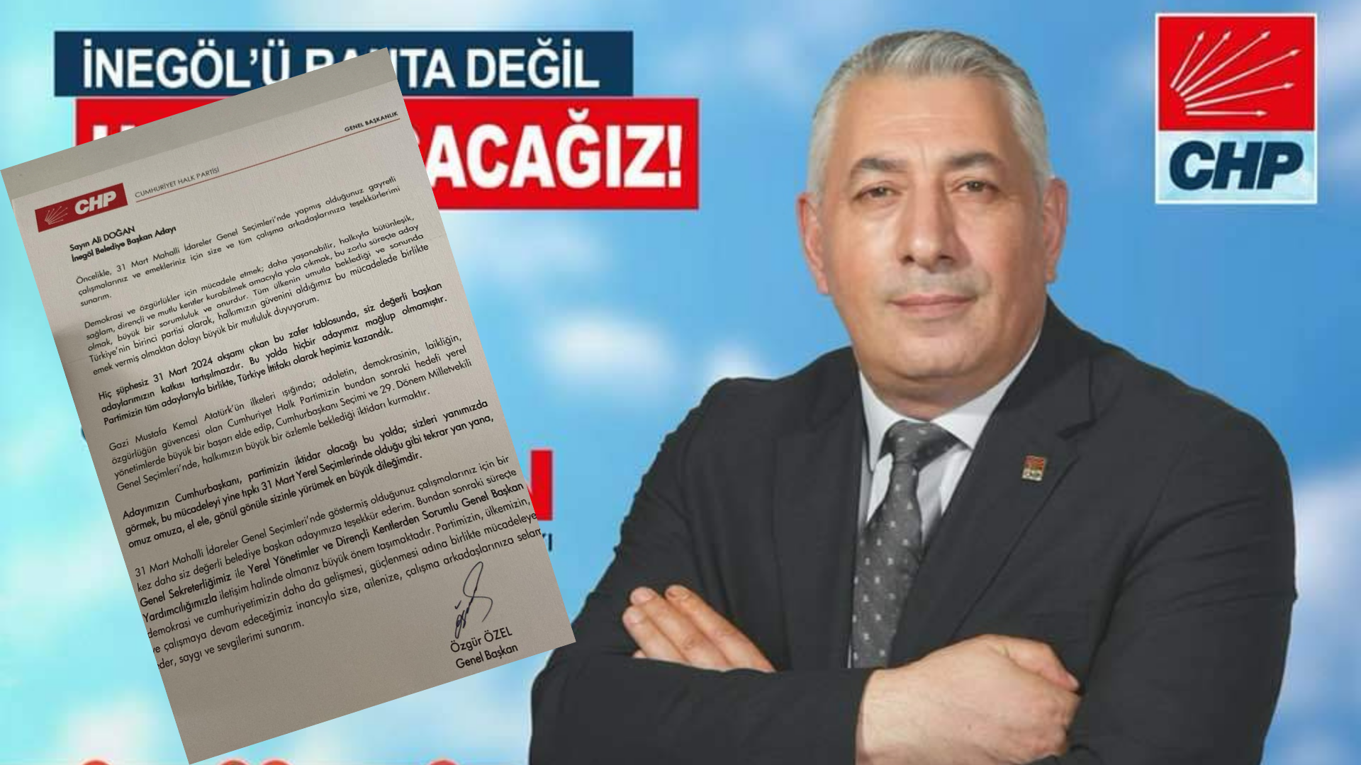 CHP Genel Başkanı Özgür Özel’den Ali Doğan’a “Özel Mektup”