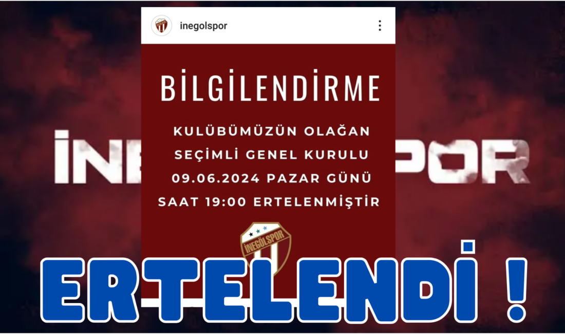 İnegölspor’un resmi internet sayfasından