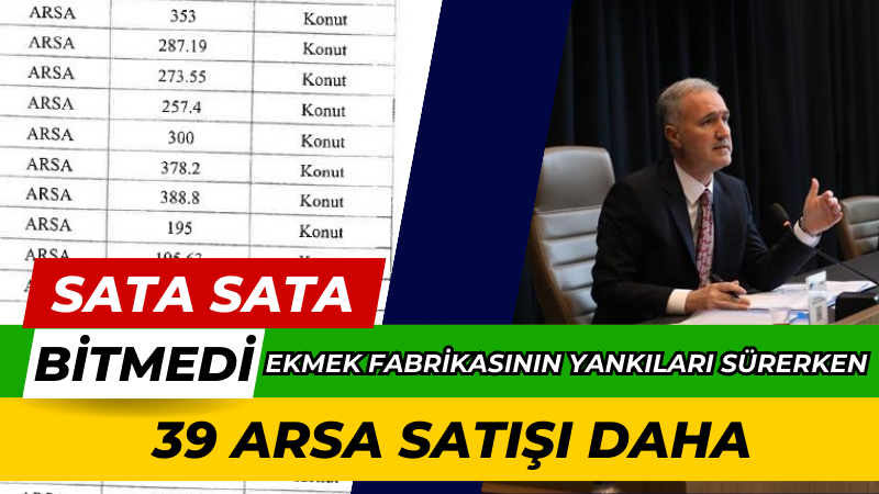 Sata Sata Bitmedi: İnegöl Belediyesi 39 Taşınmazı Satışa Çıkarıyor