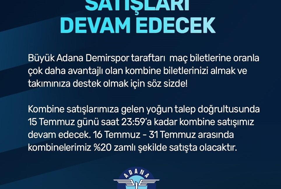 ADANA DEMİRSPOR’UN 2024-2025 SEZONU