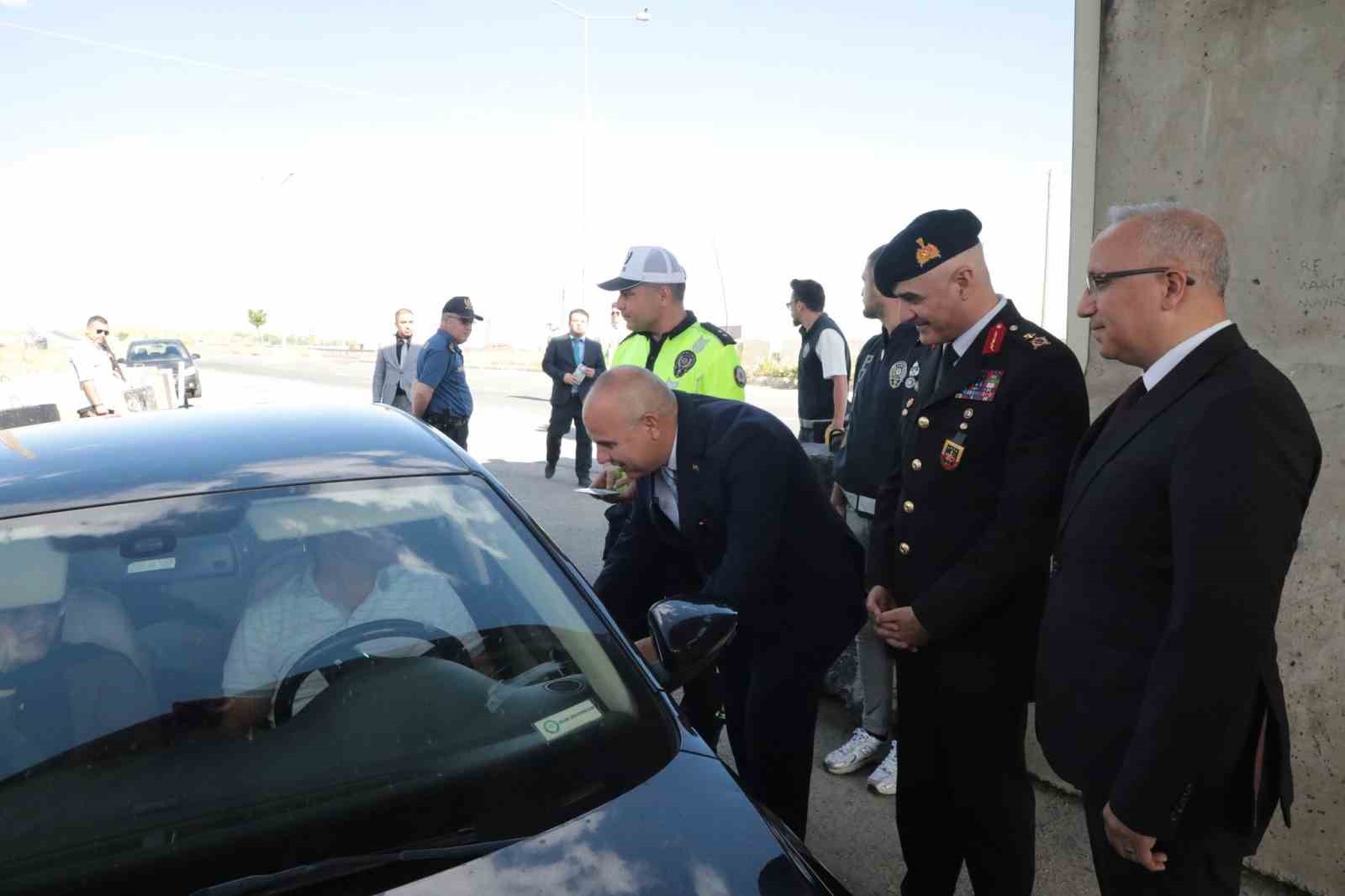 Ağrı’da bayram öncesi trafik denetimi yapıldı