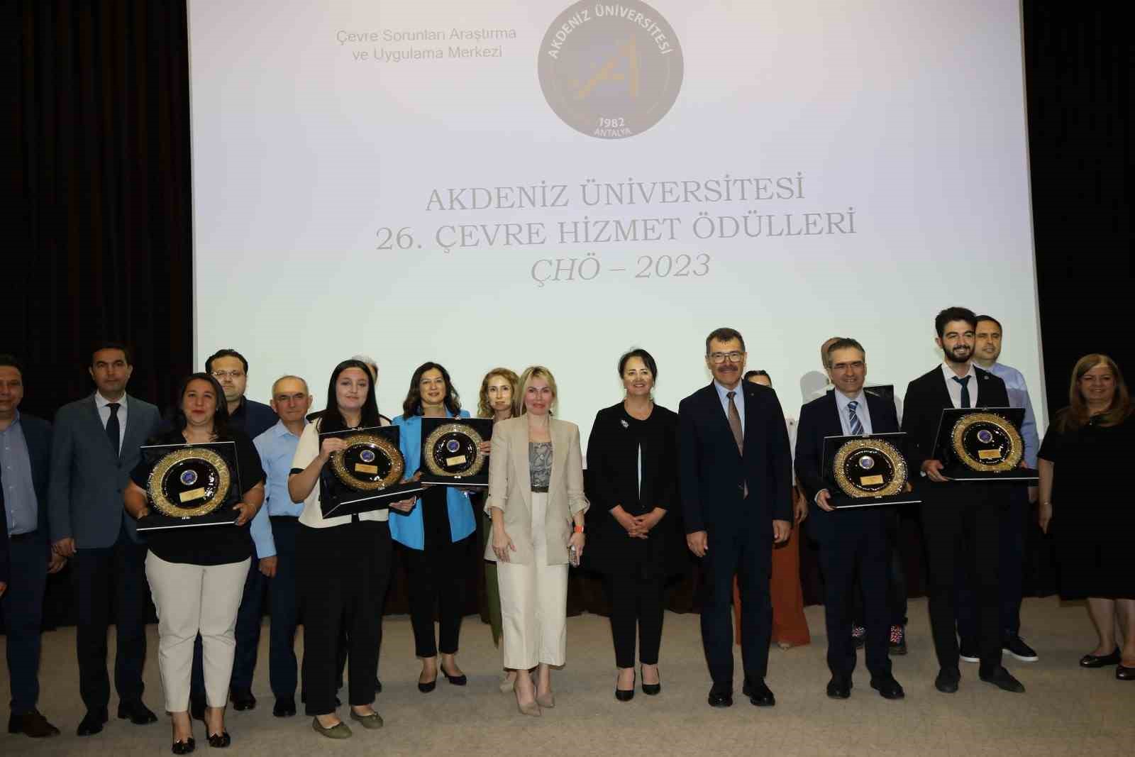 Akdeniz Üniversitesi Çevre Hizmet Ödülleri 26’ncı kez sahiplerini buldu