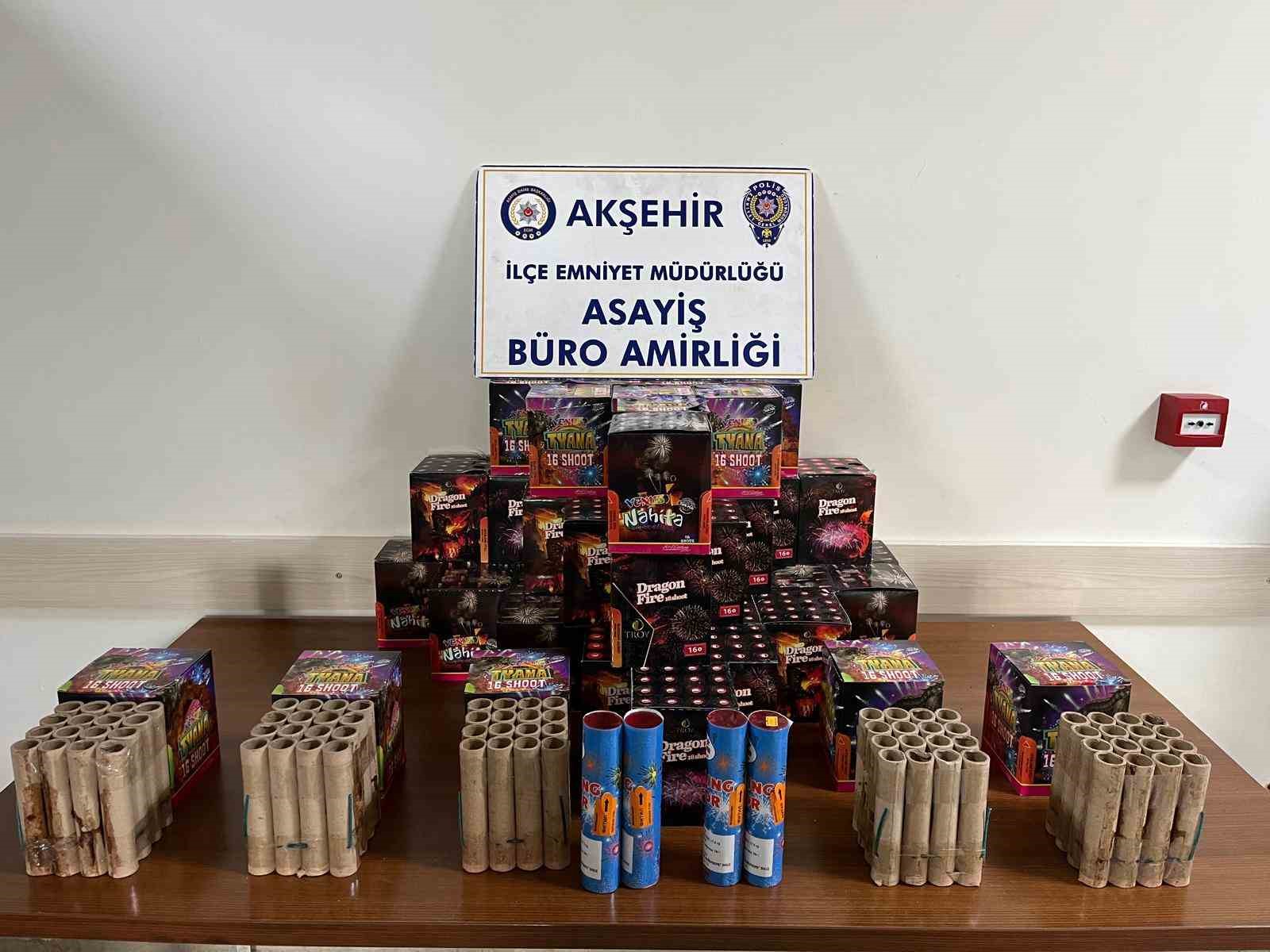 Akşehir Polisinden havai fişek denetimi