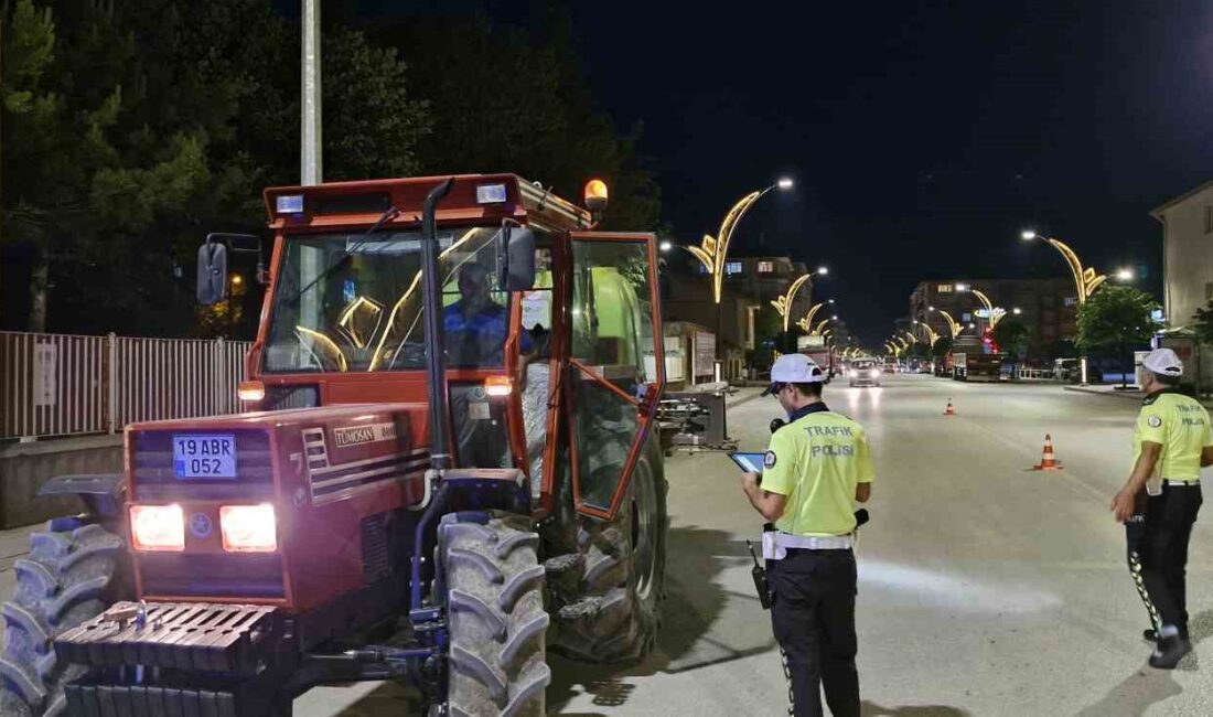 ÇORUM'UN ALACA İLÇESİNDE, POLİS