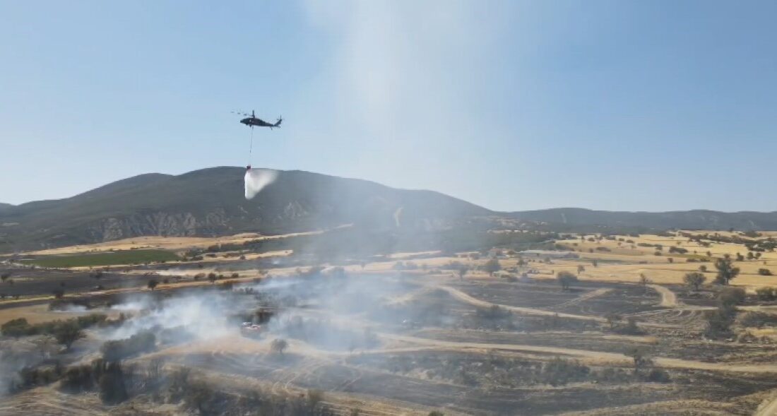 ISPARTA’DA EKİN TARLALARINDA MEYDANA