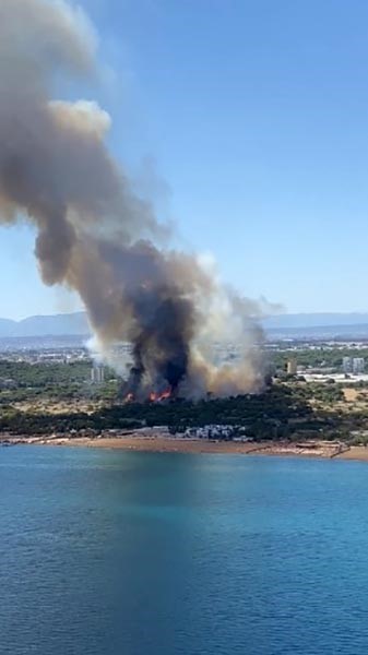 Antalya’da orman yangın