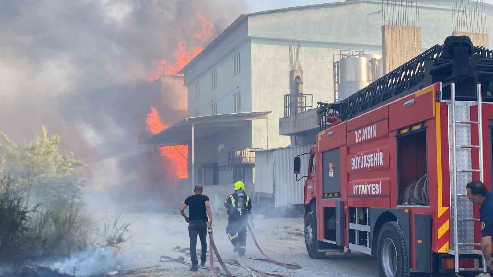 Aydın’da depo yangını