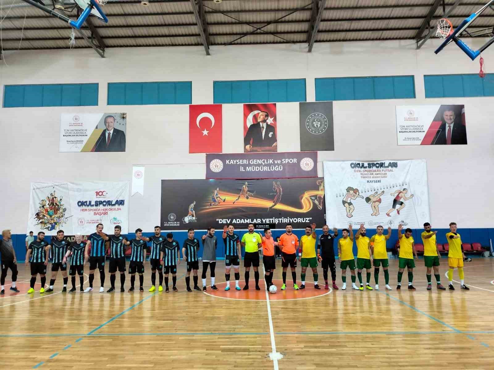 B2-B3 Futsal 1. Lig 2. Etap maçları Kayseri’de oynanıyor