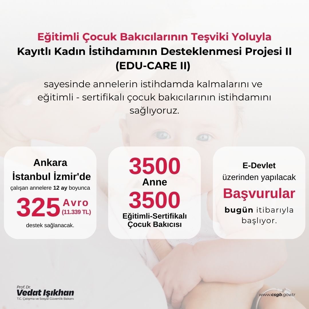 ÇALIŞMA VE SOSYAL GÜVENLİK BAKANI VEDAT IŞIKHAN, SOSYAL MEDYA HESABINDAN