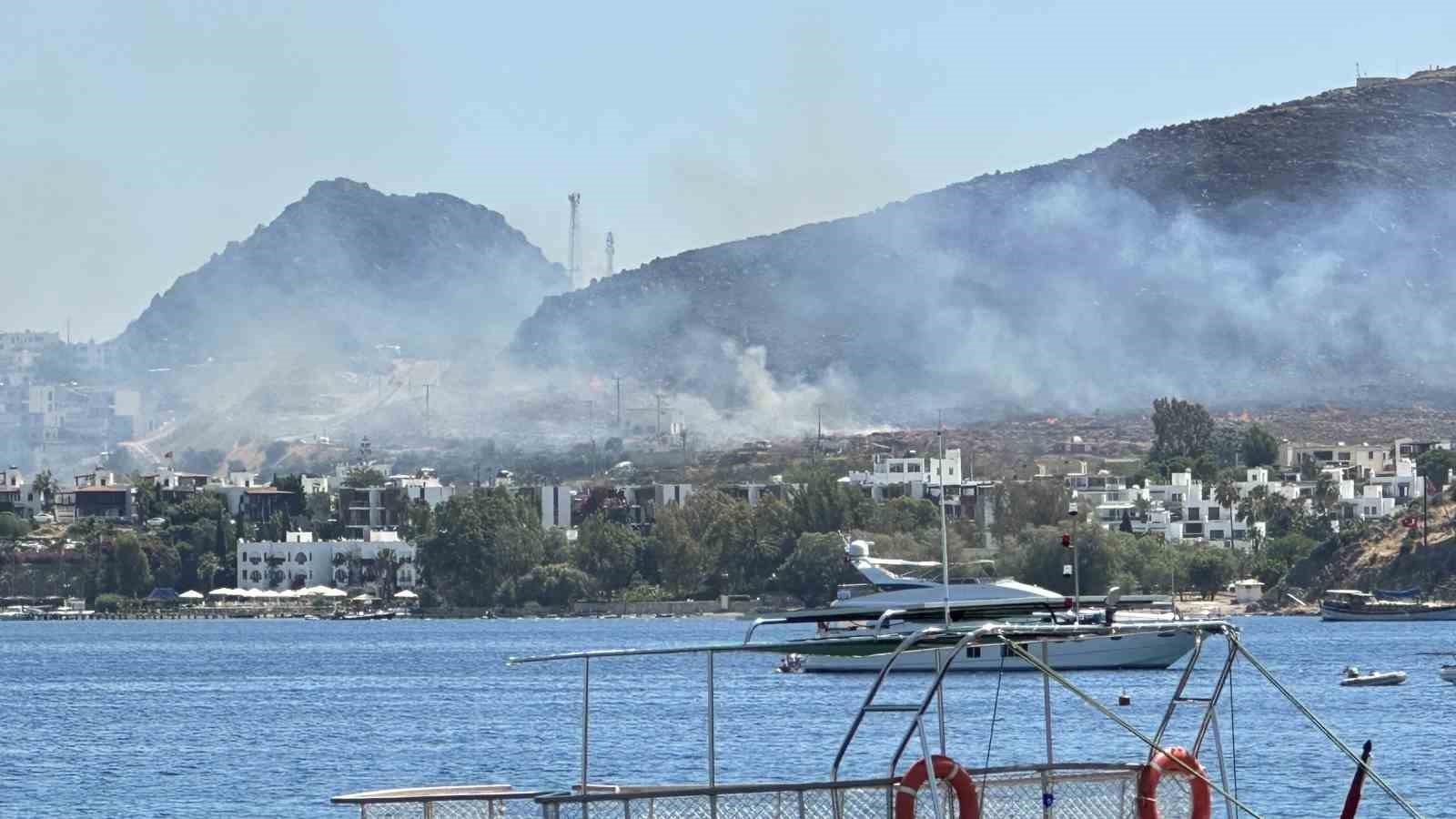 Bodrum’da 2 noktadaki yangın kontrol altına alındı