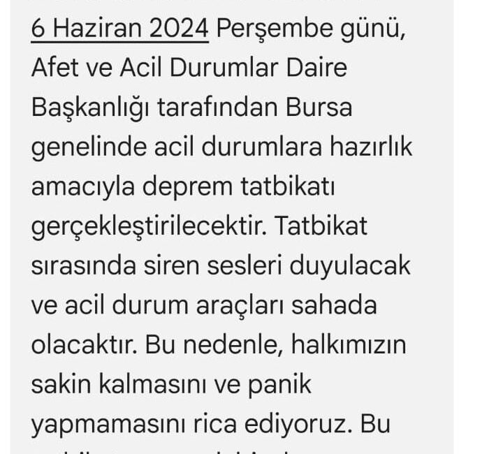 BURSA'DA YAPILACAK OLAN BÜYÜK