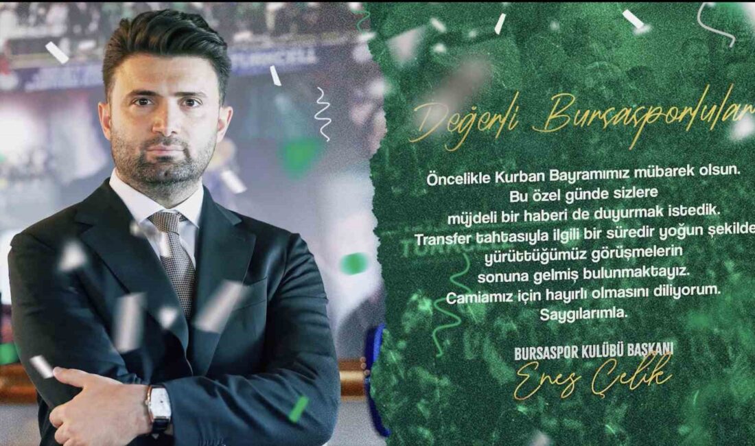 BURSASPOR BAŞKANI ENES ÇELİK,