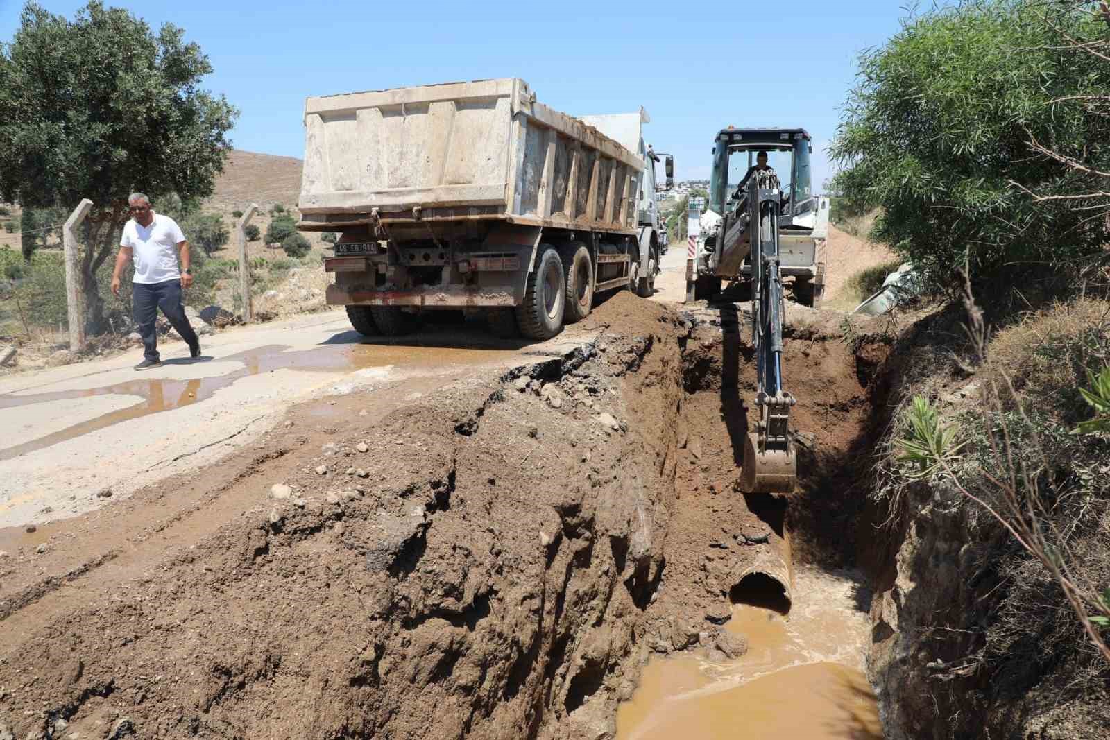 Büyükşehir, Bodrum’un içme suyu hatlarını değiştiriyor