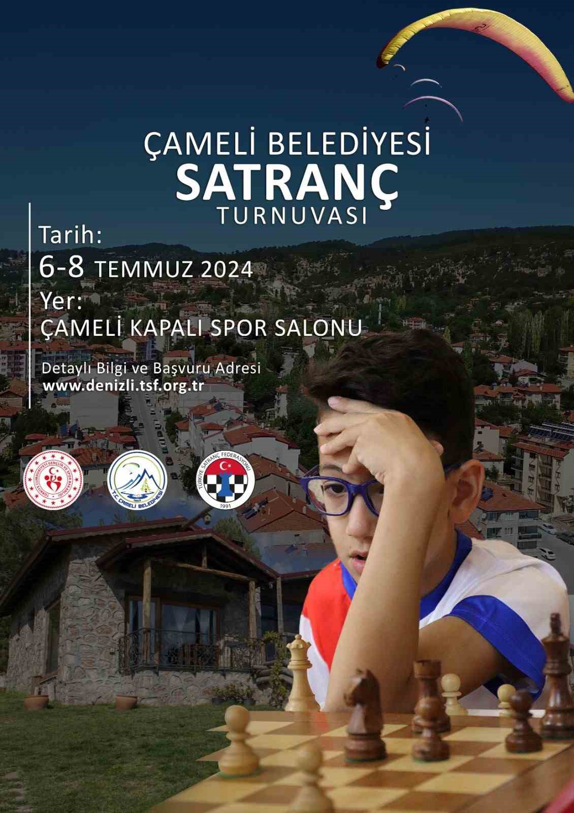 Çameli Belediyesi Satranç Turnuvası başlıyor