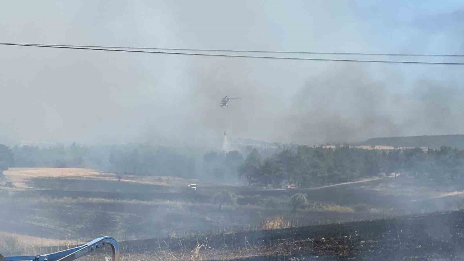 Çanakkale’de 5 dönüm orman, 11 dönüm tarım arazisi zarar gördü