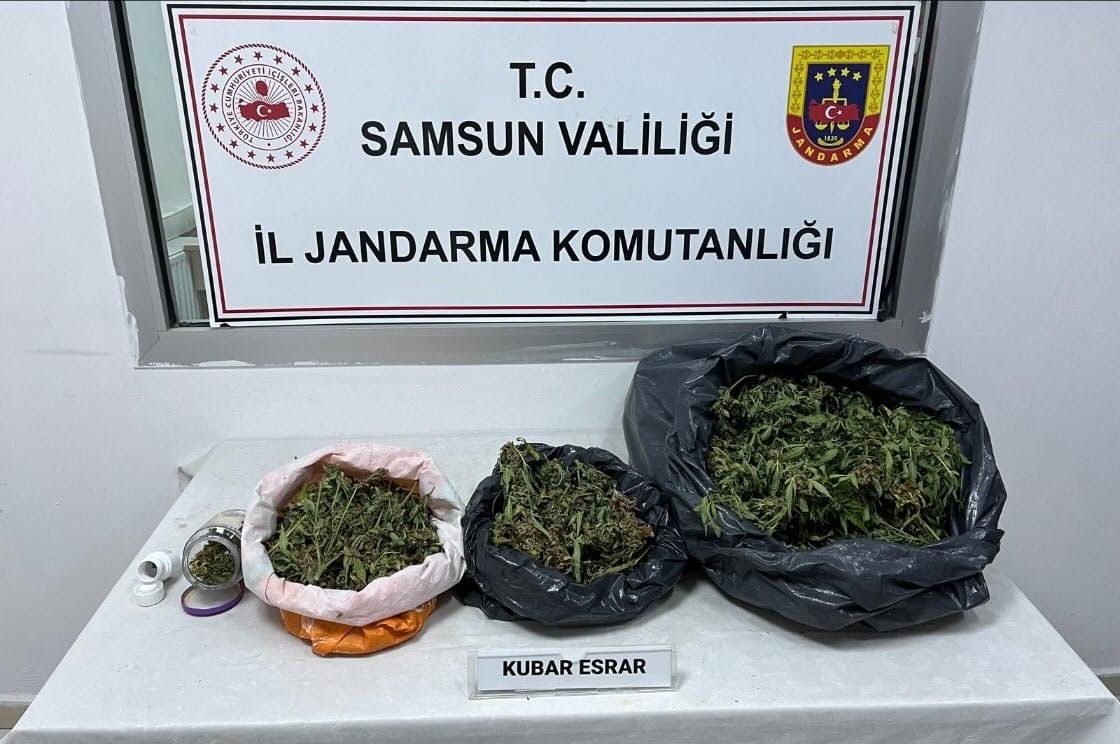 Çarşamba’da 2,8 kilo kubar esrar ele geçirildi: 1 gözaltı