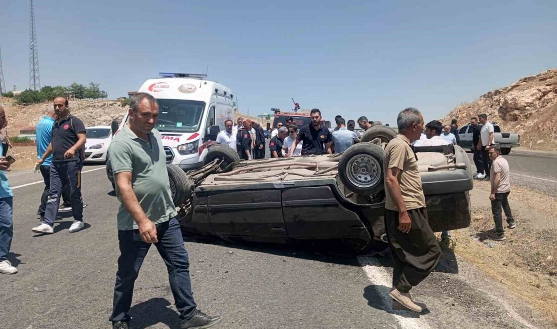 DİYARBAKIR-ERGANİ YOLUNDA SÜRÜCÜSÜNÜN KONTROLÜNDEN