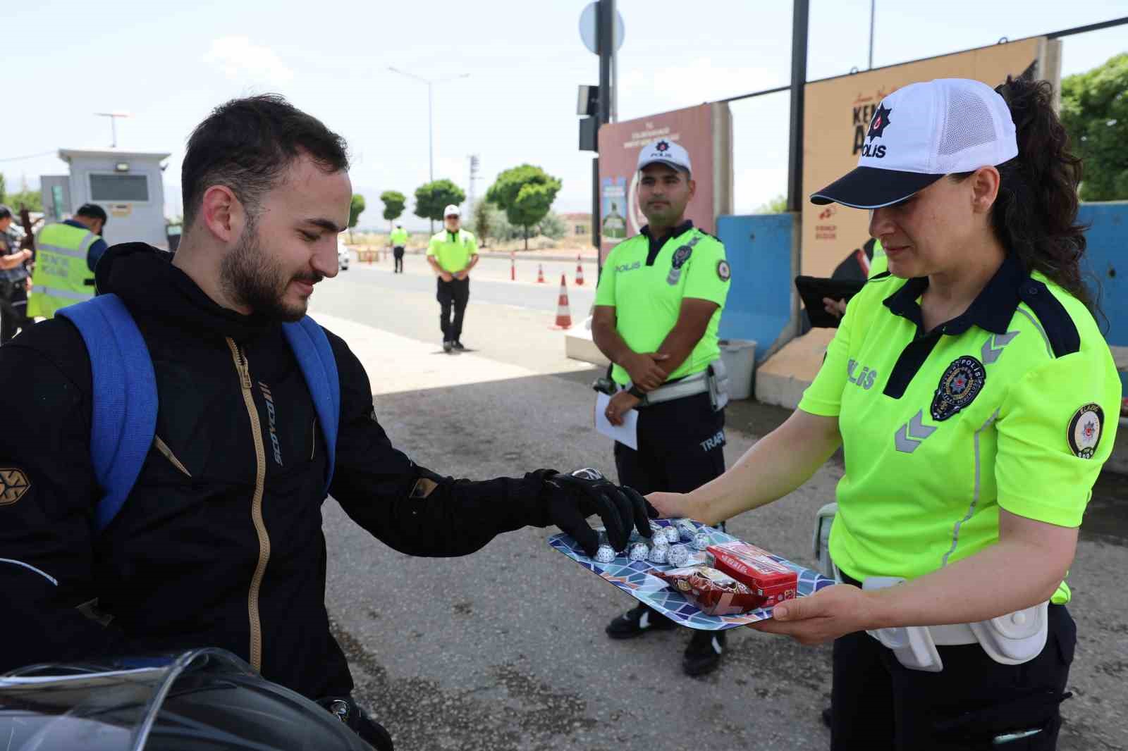 Elazığ’da ‘Yolun sonu bayram olsun’ mottosuyla denetim