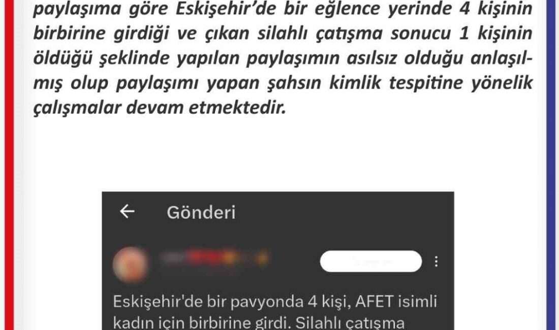 ESKİŞEHİR’DE ALKOLLÜ BİR EĞLENCE