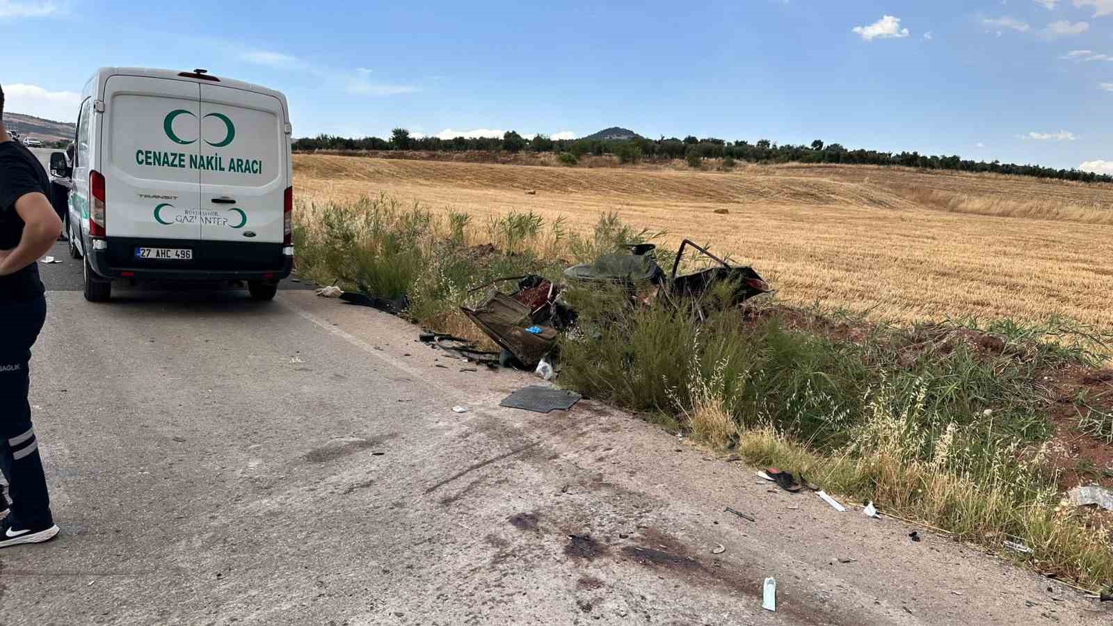 Gaziantep’te feci kaza: 1 ölü, 2’si ağır 5 yaralı