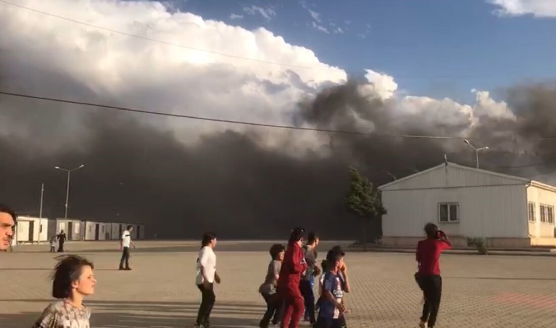 GAZİANTEP’TE KORKUTAN TRAFO YANGINI