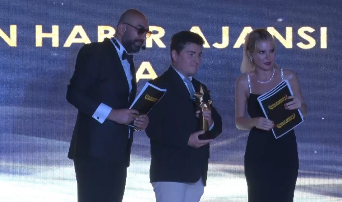 ANKARA'DA DÜZENLENEN "GOLD MOON AWARDS" ÖDÜL TÖRENİNDE İHLAS HABER AJANSI'NA