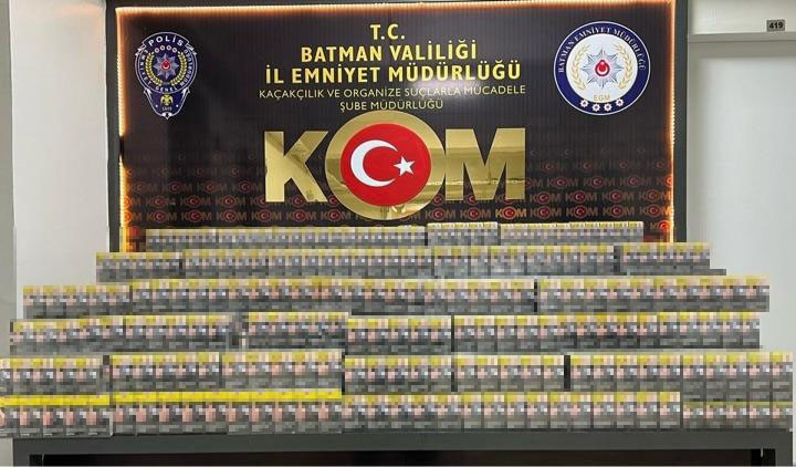 BATMAN’DA KAMYONLA KAÇAK SİGARA