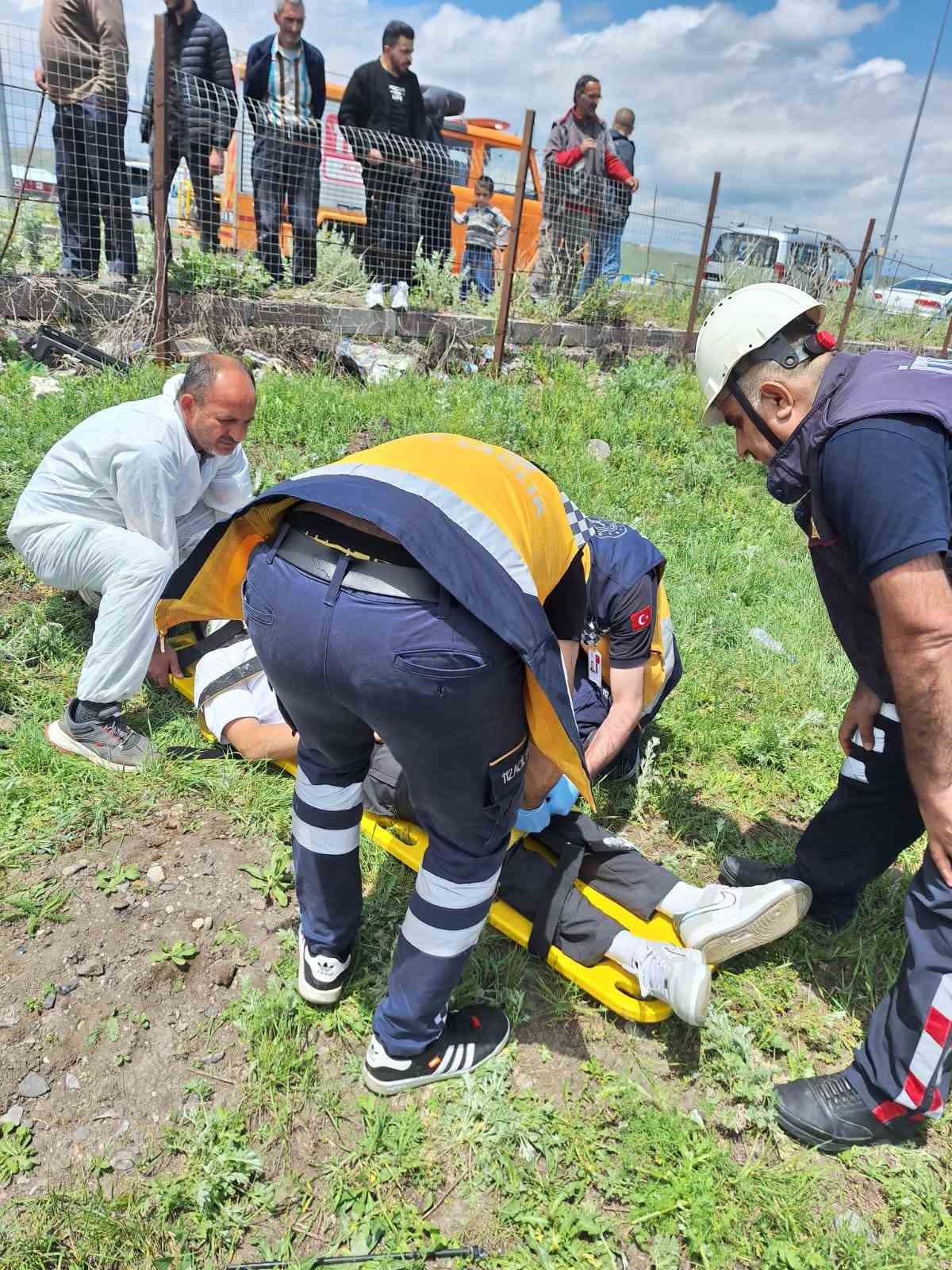 Kars’ta trafik kazası: 1 yaralı