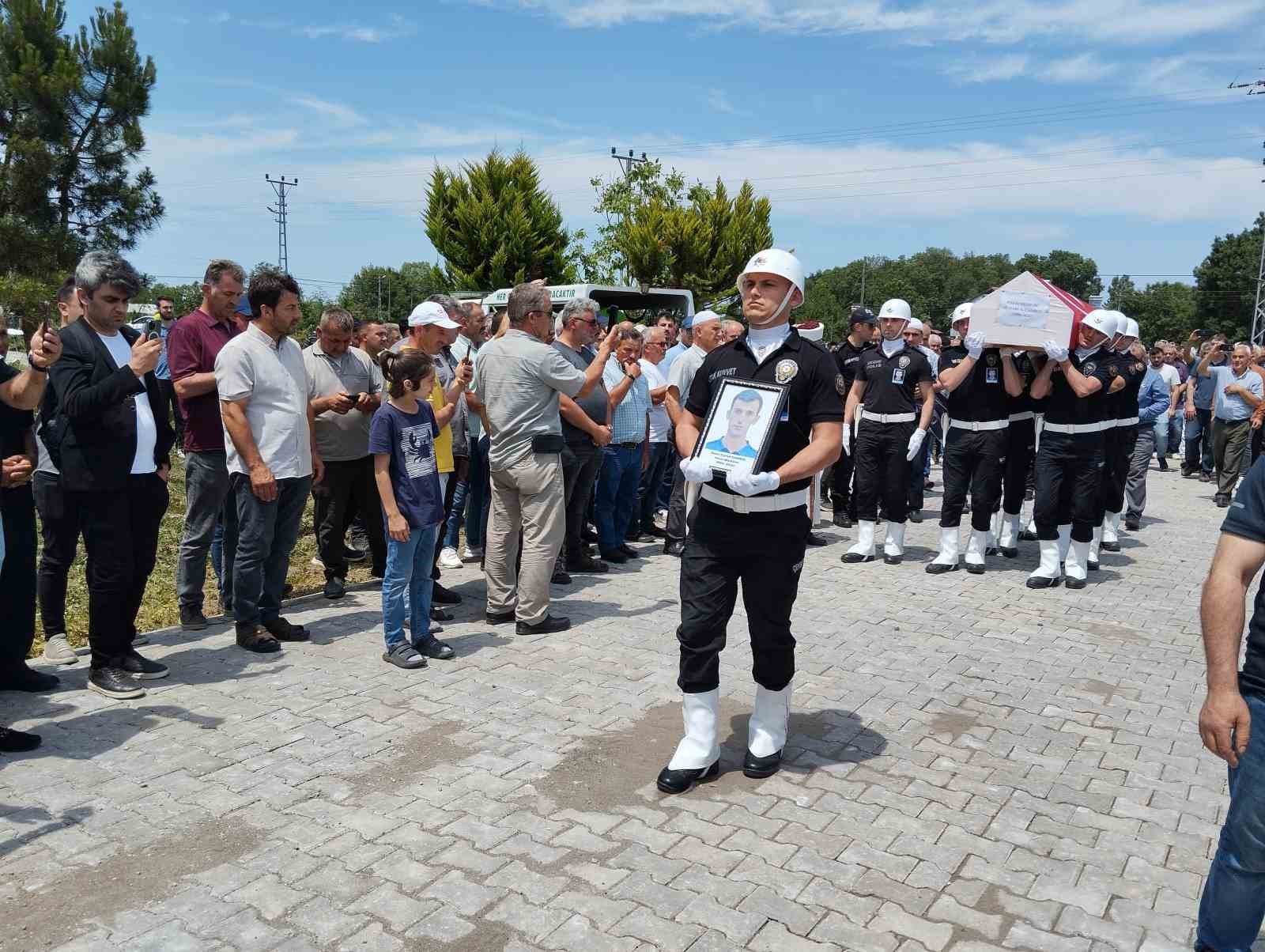 Kazada ölen polis memuru Canbul’a son görev