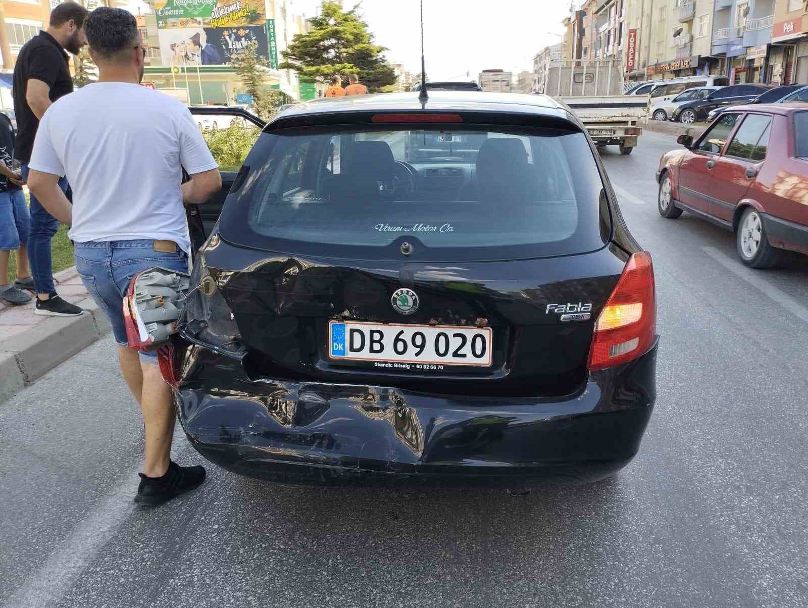 Konya’da trafik kazası: 2 yaralı