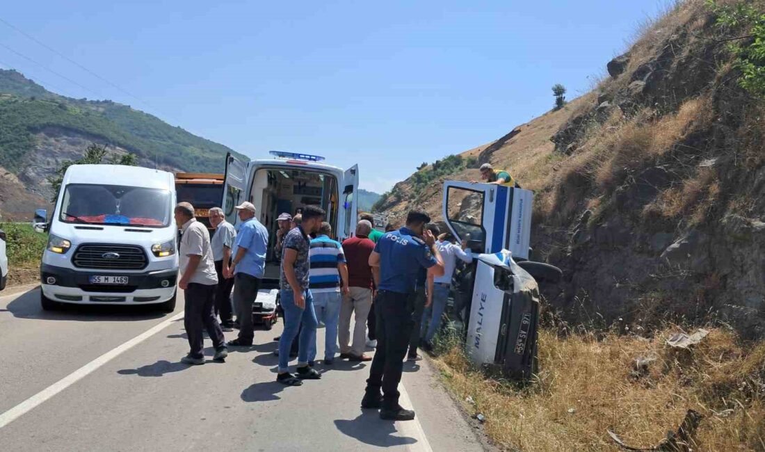 SAMSUN'DA MALİYE ARACININ YAPTIĞI