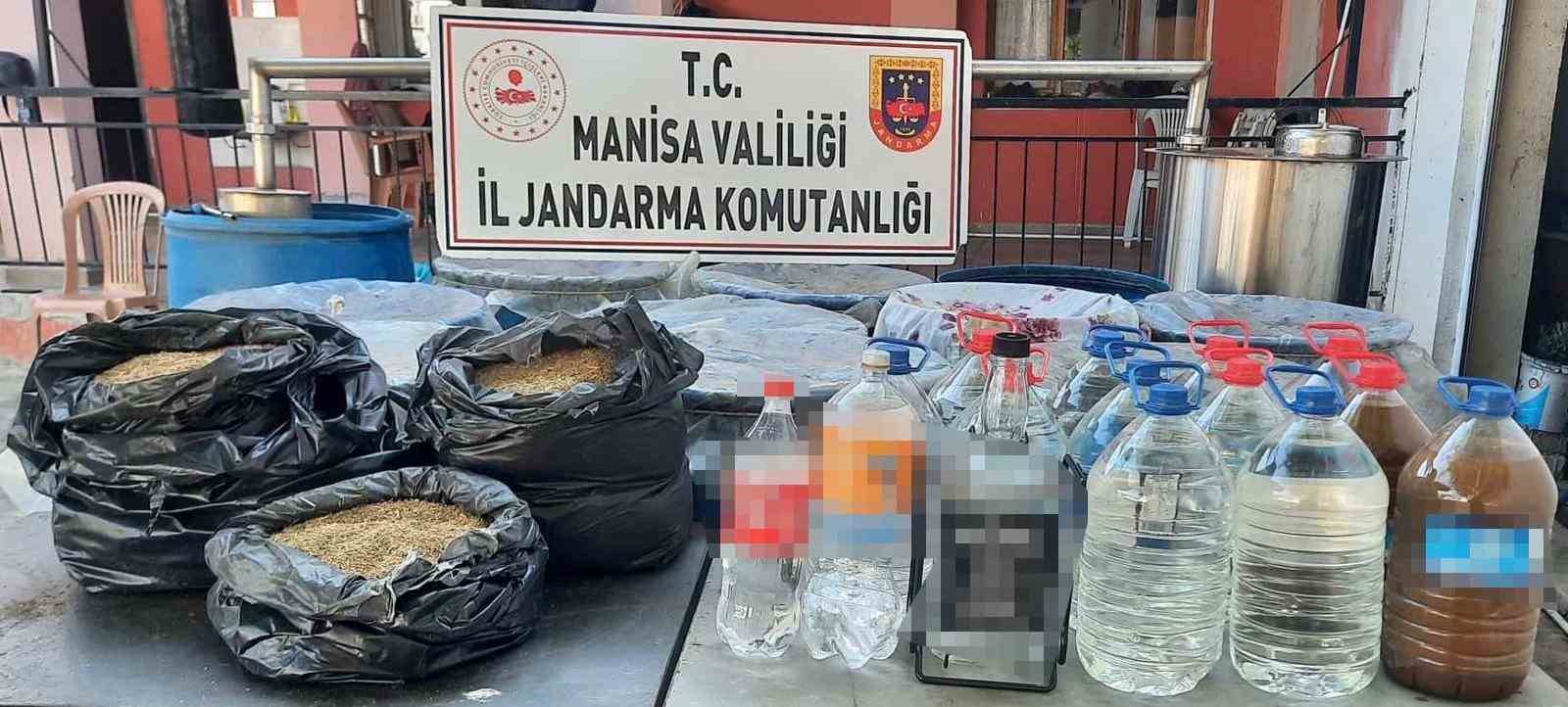 Manisa’da 600 litre sahte içki ele geçirildi